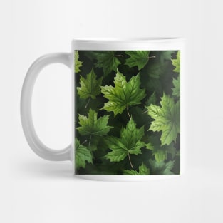 Green Leaves Pattern 15 Mug